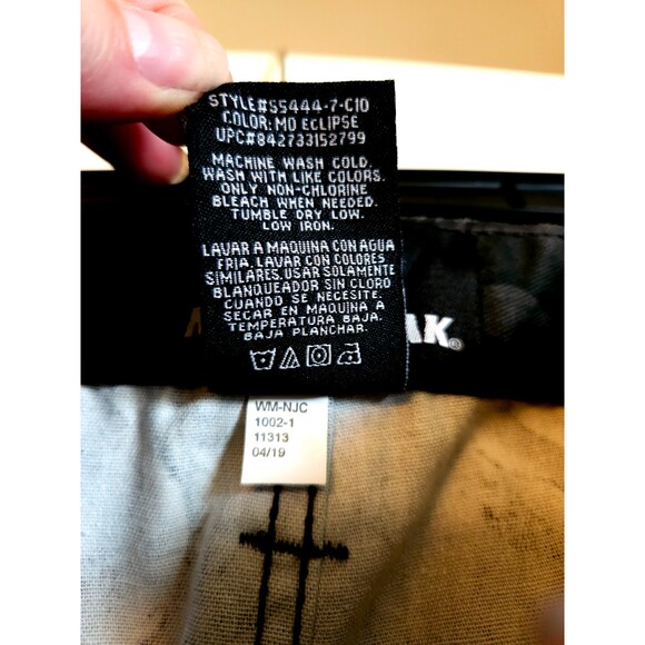 Mossy Oak Cargo Pants Men's XL 40-42 Black Break Up Eclipse Camo Hunting - Picture 7 of 7